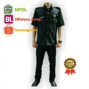 Baju Seragam Safari Security Lengan Pendek Tokopedia