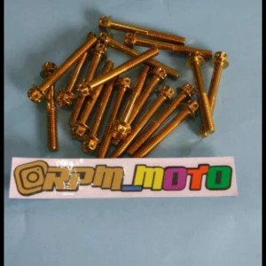 Baut Probolt Gold Flower 6x50 Drat 10 Panjang 50mm Ori Heng Thailand Harga Satuan Tokopedia