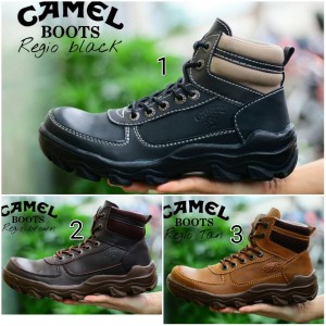 Sepatu Boots Camel Regio Safety Tokopedia
