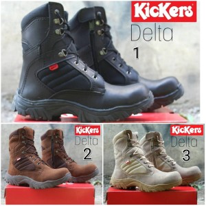 Kickers Delta Boots Safety Ujung Besi Zipper Sleting Toko Gudang Pabrik Shoes Warna Crem Tokopedia