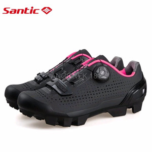 Sepatu Wanita Cleat Mtb Santic Black Pink Breathable Sepatu Sepeda Cewek Sepatu Sepeda Perempuan Mirip Sidi Sepatu Cleat Sepatu Gowes Tokopedia