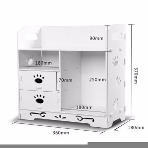 Wpc Vintage Cosmetic Rack Desktop Organizer Rak Kosmetik Datar Tokopedia
