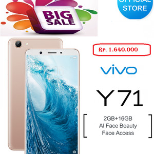 Vivo Y71 Ram 2gb Internal 16gb Garansi Resmi Vivo Indonesia 1 Tahun Tokopedia
