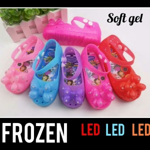 Sepatu Anak Perempuan Soft Gel Wedges Frozen Tokopedia