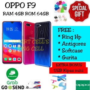 Oppo F9 4 64gb Resmi 1 Tahun Tokopedia