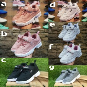 Sepatu Fila Distruptor Kids Anak Sneakers Kets Casual Perempuan Tokopedia