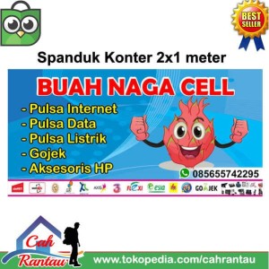 Spanduk Daftar Harga Pulsa Tokopedia