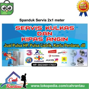 Spanduk Daftar Harga Pulsa Tokopedia