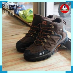 Sepatu Gunung Snta 469 Brown Orange Tokopedia