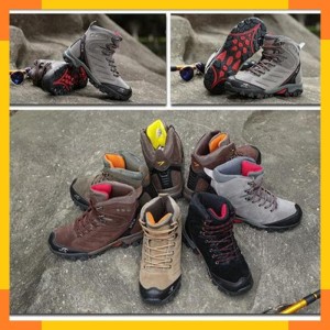 Sepatu Gunung Outdoor Snta 477 Adventure Series Beige Brown Tokopedia