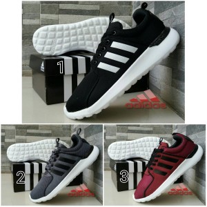 Sepatu Running Adidas Cloudfoam Pria Olahraga Sekolah Tokopedia