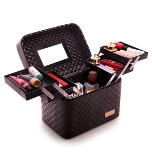 Beauty Case Tempat Makeup Kotak Kosmetik 003 Merah Tokopedia