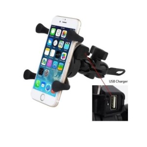 Charger Usb Motor Phone Holder Charger Pegangan Hp Motor Casan Motor Usb Tokopedia