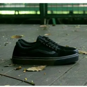Vans Old Skool All Black Dt Original Tokopedia