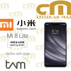 Mi 8 Lite Ram 4 64 Resmi Tam Black Tokopedia