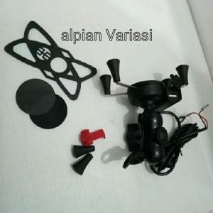 Holder Hp Spion Besi Plus Usb Charger Tokopedia