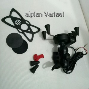 Holder Hp Spion Besi Plus Usb Charger Tokopedia