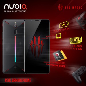 Gaming Phone Zte Nubia Red Magic Ram 8gb Rom 128gb Tokopedia