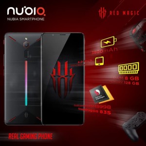 Gaming Phone Zte Nubia Red Magic Ram 8gb Rom 128gb Tokopedia