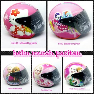 Helm bogo anak karakter frozen sofia kaca standart murah promo