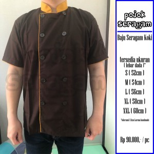 Seragam Baju Koki Lengan Pendek Putih Harga Murah Qualitas Prima Tokopedia