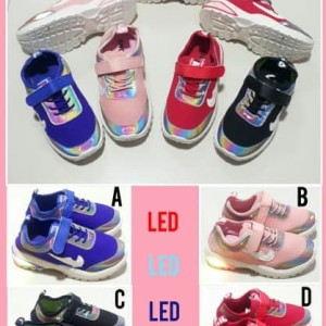 Sepatu Anak Anak Led Sprt Nk Laki Laki Dan Perempuan Tokopedia
