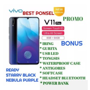 Vivo V11 Pro 6 64 New Segel Harga Reseler Modal Free Tongsis Tokopedia