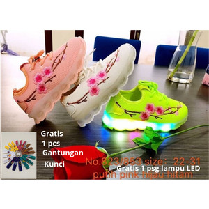 Sepatu Anak Cewek Import Bunga Sepatu Led Anak Perempuan Import Bunga Tokopedia