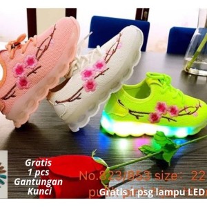 Sepatu Anak Cewek Import Bunga Sepatu Led Anak Perempuan Import Bunga Tokopedia