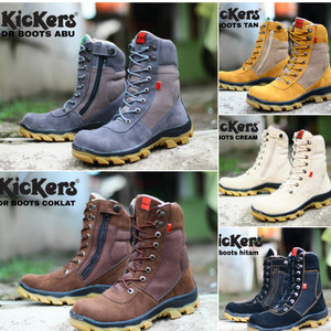 Sepatu Boots Pria Kickers Suede Tokopedia