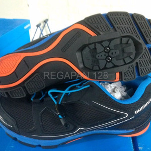 Sepatu Sepeda Mtb Cleat Shimano Sh Mt54l Sol Vibram Tokopedia