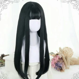 WIG LOLITA LONG STRAIGHT BLACK 70cm