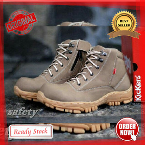 Sepatu Boots Pria Crocodile Boot Safety Ujung Besi Kulit Tokopedia