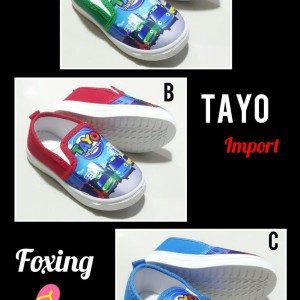 Sepatu Anak Anak Foxing Tayo Trains Tokopedia
