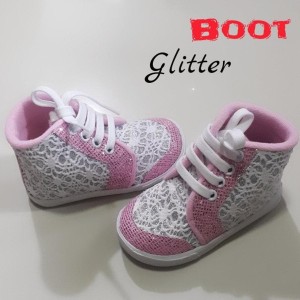 Sepatu Anak Perempuan Boots Glitter Bulu Tokopedia