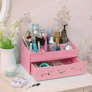 Hb528 Rak Kosmetik Desktop Storage Bahan Wpc Tokopedia