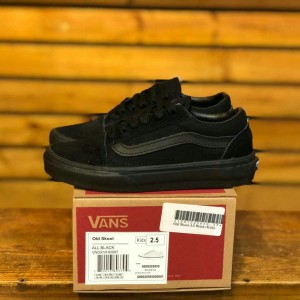 Vans Anak Old Skool Black White Tokopedia