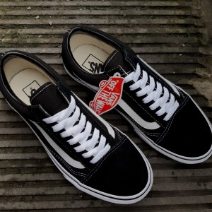 Vans Old Skool Black White Dt Original Tokopedia
