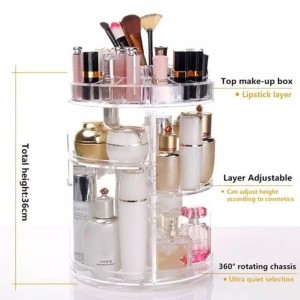 Rak Organizer Kosmetik Makeup Putar 360derajat Tokopedia