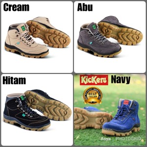 Sepatu Boot Kickers Suede Tokopedia