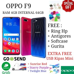 Oppo F9 4 64gb Resmi 1 Tahun Tokopedia
