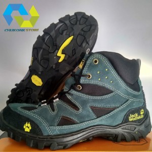 Sepatu Gunung Pria Jack Wolfskin Hiking Outdoor Vibram Waterproof Tokopedia