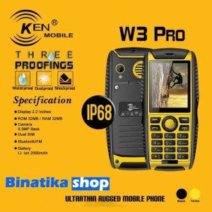 Hp Ken Mobile W3 Pro Garansi Resmi Ip68 Tokopedia