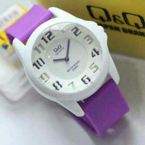 Jam Wanita Original Q Q Vq04 Strap Tosca Transparent Hargajam Harga Jam Cewek Ori Anti Air Tokopedia