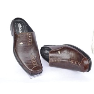 Sepatu Selop A8 Coklat Tokopedia