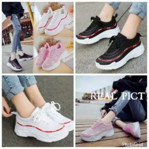 Sepatu Sekolah Anak Perempuan Sneaker Perekat Galletti White Purple Tokopedia