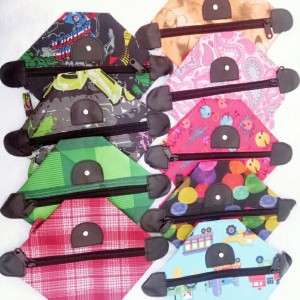 Tas Kosmetik Pouch Motif Colorfull Tokopedia