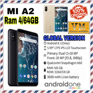 Xiaomi Mi A2 Ram 4gb Internal 64gb Garansi Distributor Tokopedia