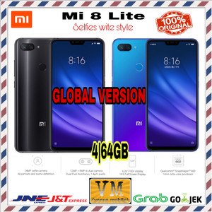 Mi 8 Lite Ram 4 64 Resmi Tam Black Tokopedia