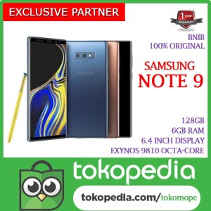 Samsung Galaxy Note 9 128gb Ram 6gb Garansi Sein 1tahun Tokopedia